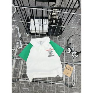Áo Polo cổ bẻ cho bé trai phong cách hàn quốc siêu đẹp, Áo thun cộc tay chất liệu Cotton thoáng mát-Size từ 8-30kg