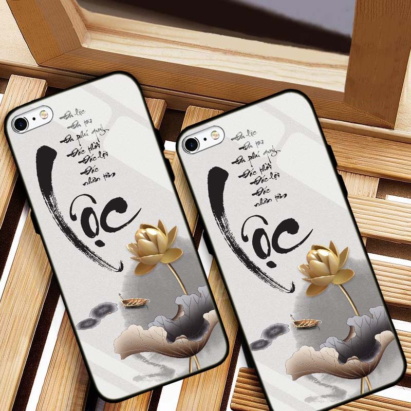ỐP LƯNG IPHONE 6, 6S, 6 PLUS, 6S PLUS HÌNH 555 LƯNG KÍNH CƯỜNG LỰC CAO CẤP