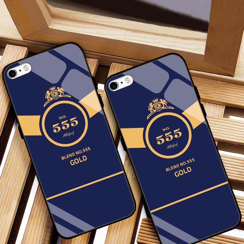 ỐP LƯNG IPHONE 6, 6S, 6 PLUS, 6S PLUS HÌNH 555 LƯNG KÍNH CƯỜNG LỰC CAO CẤP