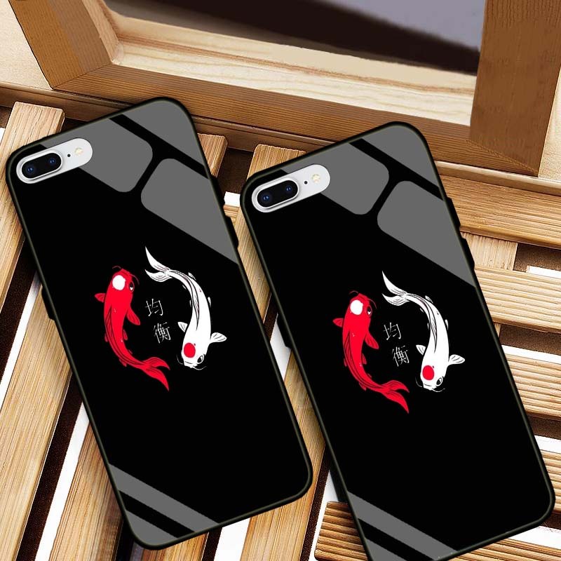 ỐP LƯNG IPHONE 7, 8, 7 PLUS, 8 PLUS HÌNH 555 LƯNG KÍNH CƯỜNG LỰC CAO CẤP