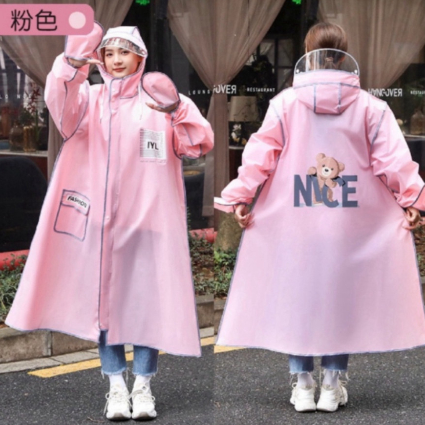 Áo mưa thời trang Didooglt có khoá kéo tiện lợi hình gấu Nice ( Hàng Đẹp )