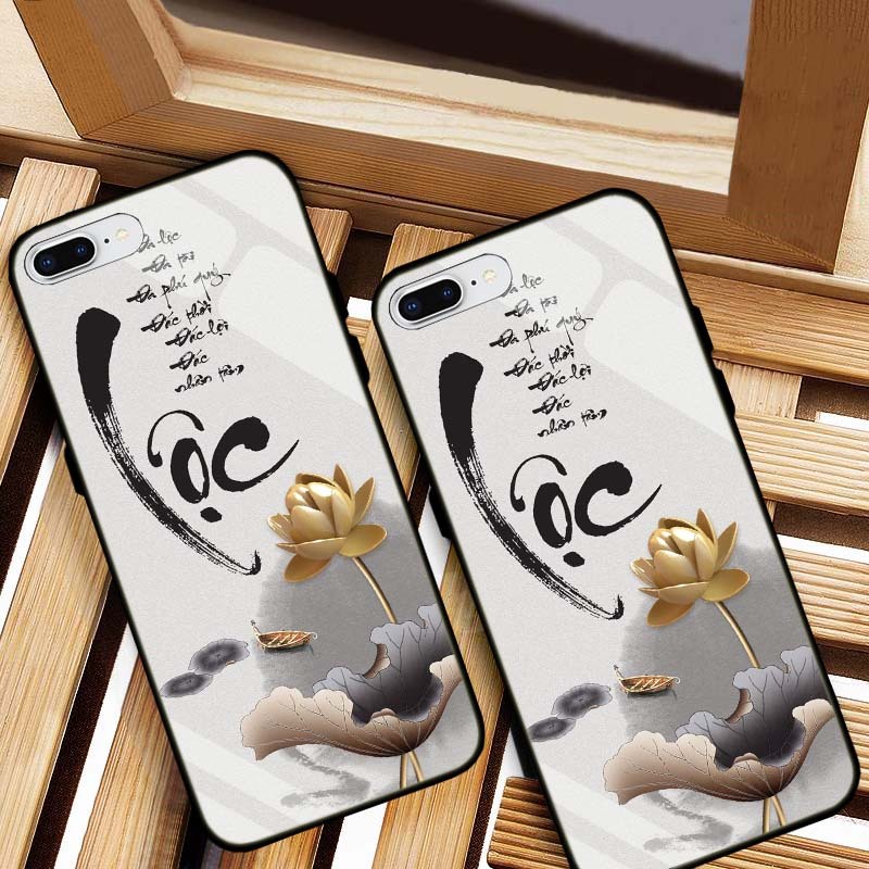 ỐP LƯNG IPHONE 7, 8, 7 PLUS, 8 PLUS HÌNH 555 LƯNG KÍNH CƯỜNG LỰC CAO CẤP