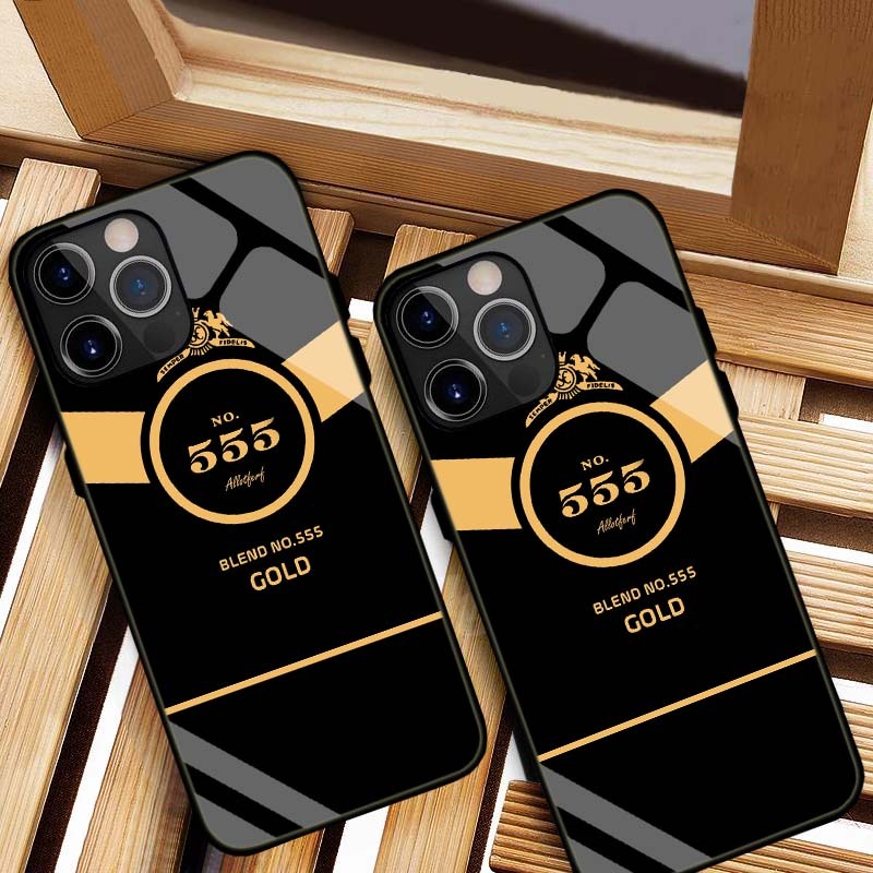 ỐP LƯNG IPHONE 12, 12 MINI, 12 PRO, 12 PROMAX HÌNH 555 LƯNG KÍNH CƯỜNG LỰC CAO CẤP