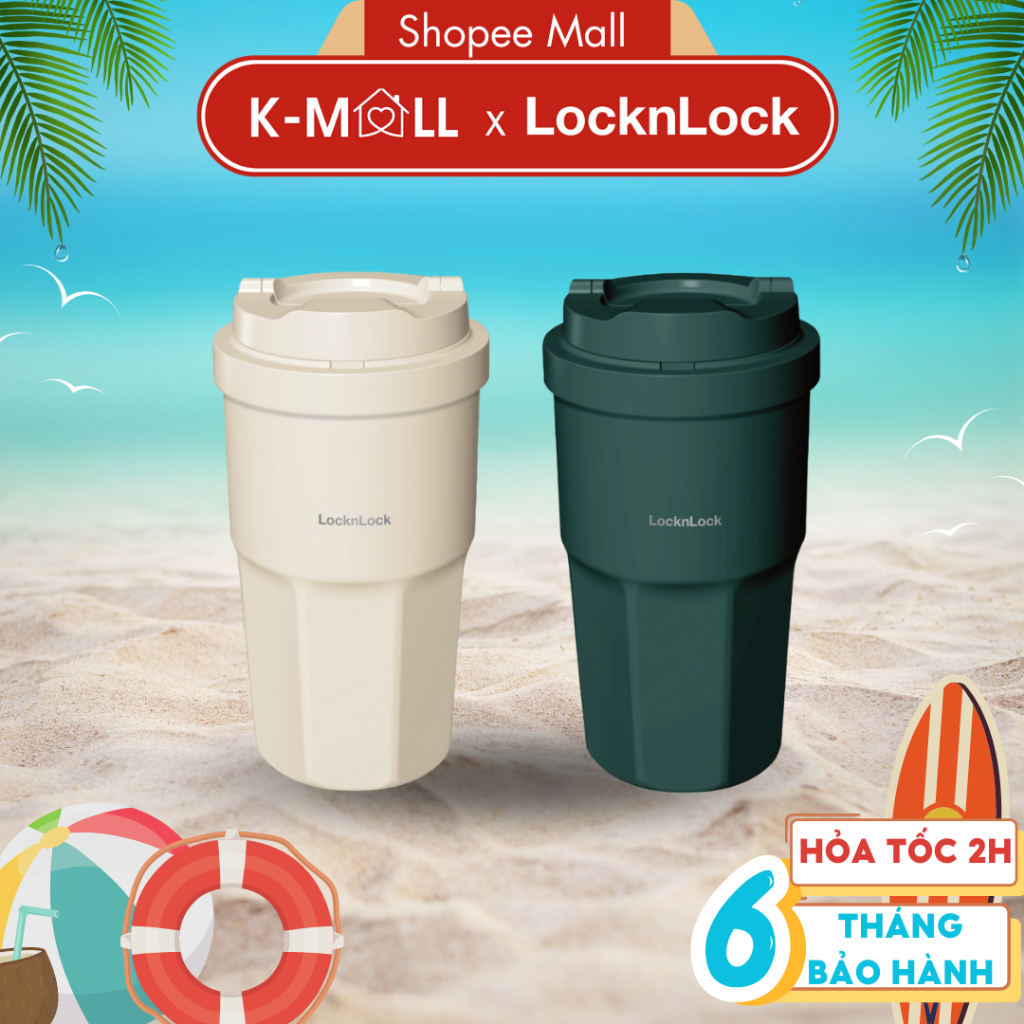 Ly giữ nhiệt LocknLock Vacuum Coffee Tumbler 460ml LHC3329 2 màu, thép không gỉ 316L  - K-MALL