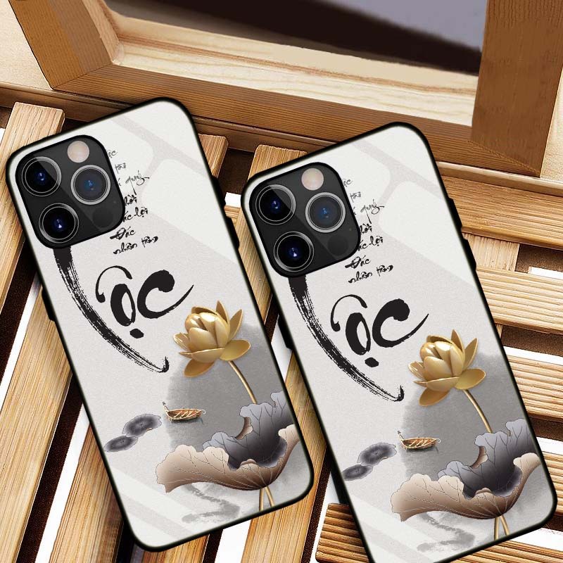 ỐP LƯNG IPHONE 12, 12 MINI, 12 PRO, 12 PROMAX HÌNH 555 LƯNG KÍNH CƯỜNG LỰC CAO CẤP