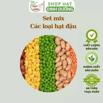 Hạt dinh dưỡng, các loại hạt đậu làm sữa hạt, ăn chay, ăn dặm, nấu chè - Tiệm hạt lành