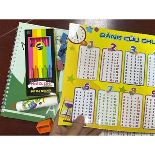 Bảng Cửu Chương, sách cho bé, dụng cụ học tập