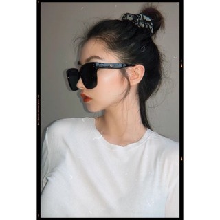 Kiếng Mát Kính Râm Nam Nữ Thời Trang Hàn Quốc Chống Chói Chống Lóa Chống UV Vuông 2 Chấm JH18044