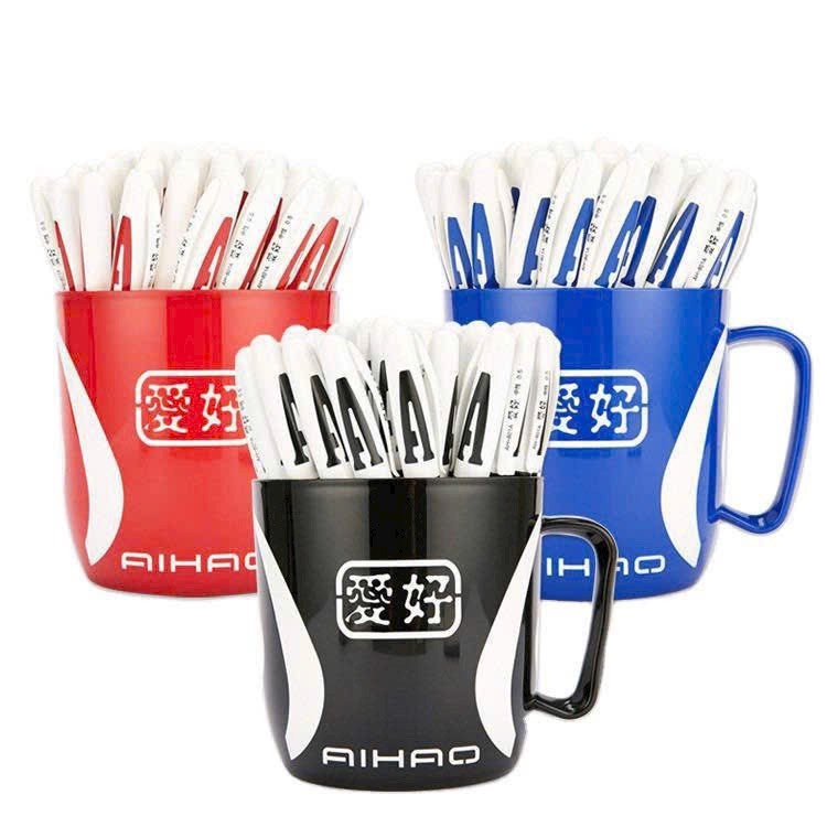 Cốc 48 bút nước chữ A hàng đẹp chất lượng tốt, 4 màu - Xanh -Đen -Đỏ -Tím (01 cốc/1 màu mực)