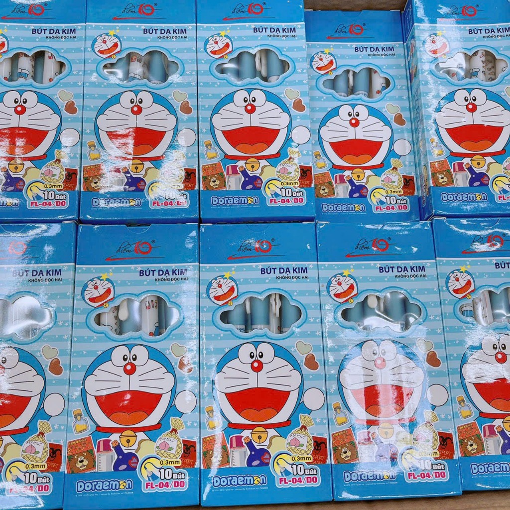 Combo 20 Bút lông kim, bút mực nước Thiên Long ngòi 0.3mm mực xanh , nét viết mảnh không lem FL-04/DO