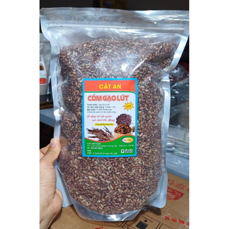(1KG)  Gạo lứt sấy  nguyên vị không rong biển giòn ngon