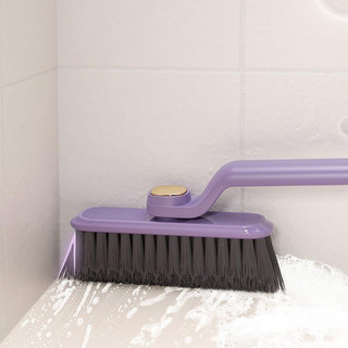 Bàn Chải Cọ Khe Hở Đa Năng 2 in 1 Kèm Nhíp Gắp Tóc Rụng Chổi Vệ Sinh Đầu Xoay 360 Độ Cây chà sàn