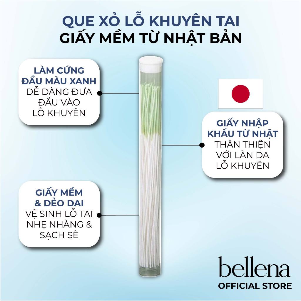 Vệ sinh lỗ xỏ khuyên tai đồ vệ sinh lỗ tai Bellena Piercing Clean & Care