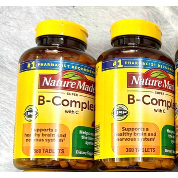 [Date 2028]Viên uống bổ sung vitamin B Nature Made super B Complex của Mỹ - Shop Songna