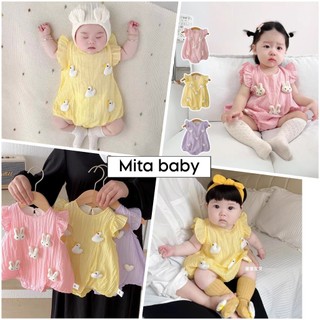 [HÀNG THIẾT KẾ] Bộ body cho bé gái siêu đáng yêu - Bodysuit body chip cho bé sơ sinh đính thỏ, vịt, trái tim xinh xắn