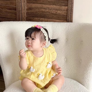 [HÀNG THIẾT KẾ] Bộ body cho bé gái siêu đáng yêu - Bodysuit body chip cho bé sơ sinh đính thỏ, vịt, trái tim xinh xắn