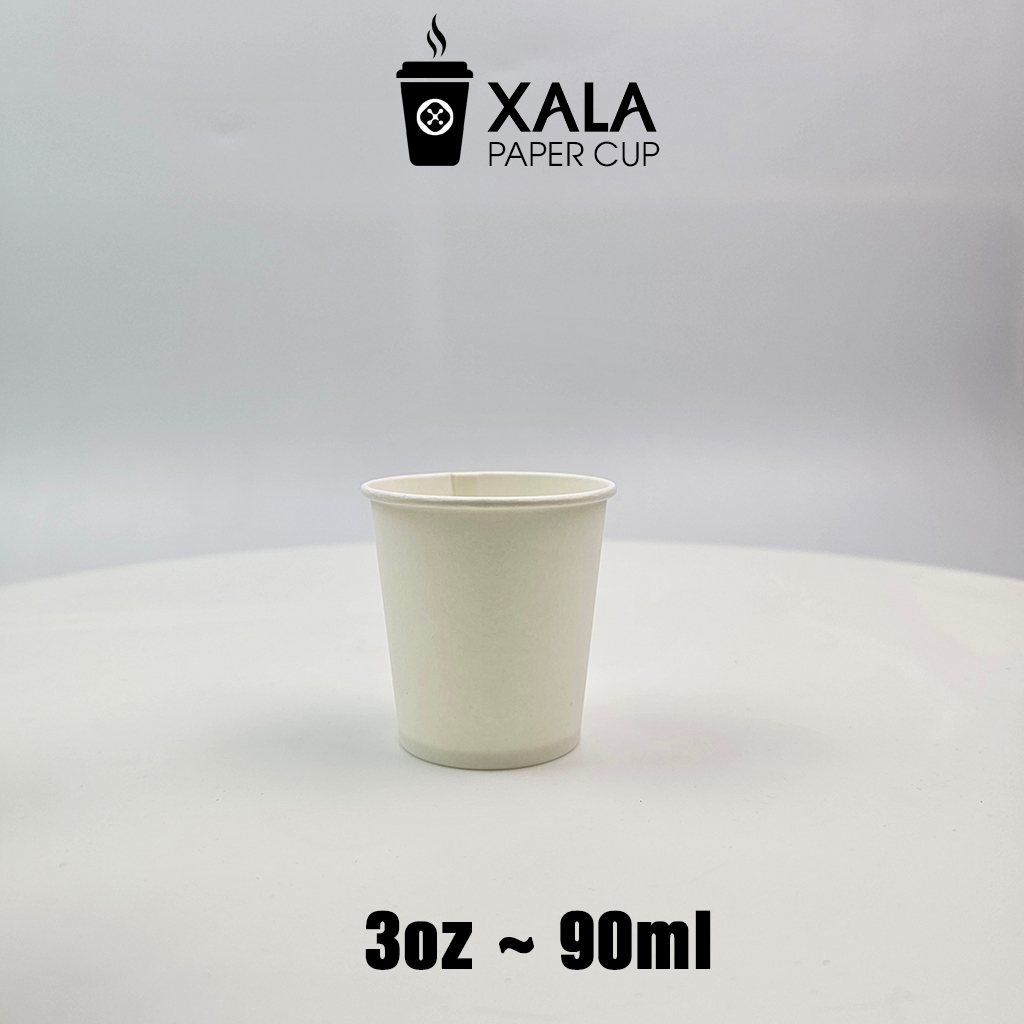 1000 cốc giấy sampling 3oz 90ml dùng thử mẫu sản phẩm ly giấy dùng cho bệnh viện nhà xưởng