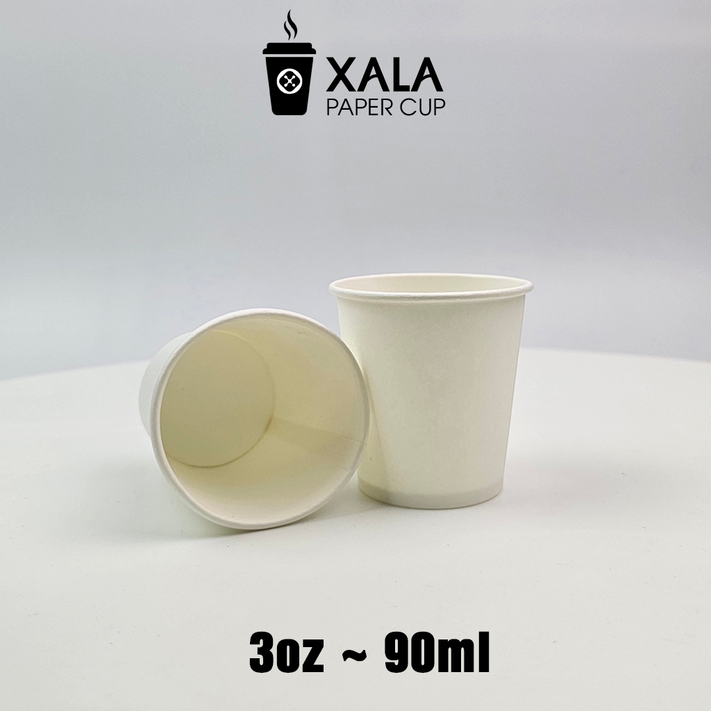 1 thùng 2000 cốc giấy dùng làm mẫu thử sampling 3oz ~ 90ml