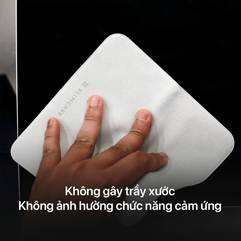 Khăn lau vi sợi Slimcase dành cho màn hình thiết bị điện tử, điện thoại, máy tính bảng, laptop,....