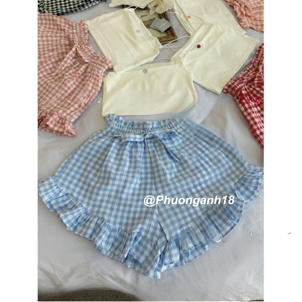 Set bộ ngủ gồm áo 2s và quần lưng chun hàng qccc
