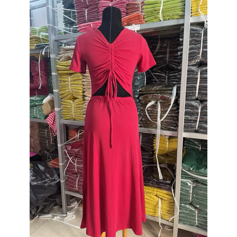 Đầm body rút dây xẻ tà dáng xoè hotgirl sexy thời trang cá tính siêu tôn dáng ( có size lớn dưới 75kg)