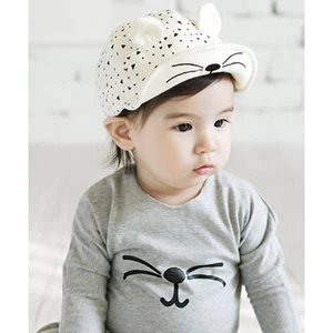 Nón Tai Bèo mèo Dễ Thương Cho Bé Trai Và Gái Mũ che nắng thoáng khí