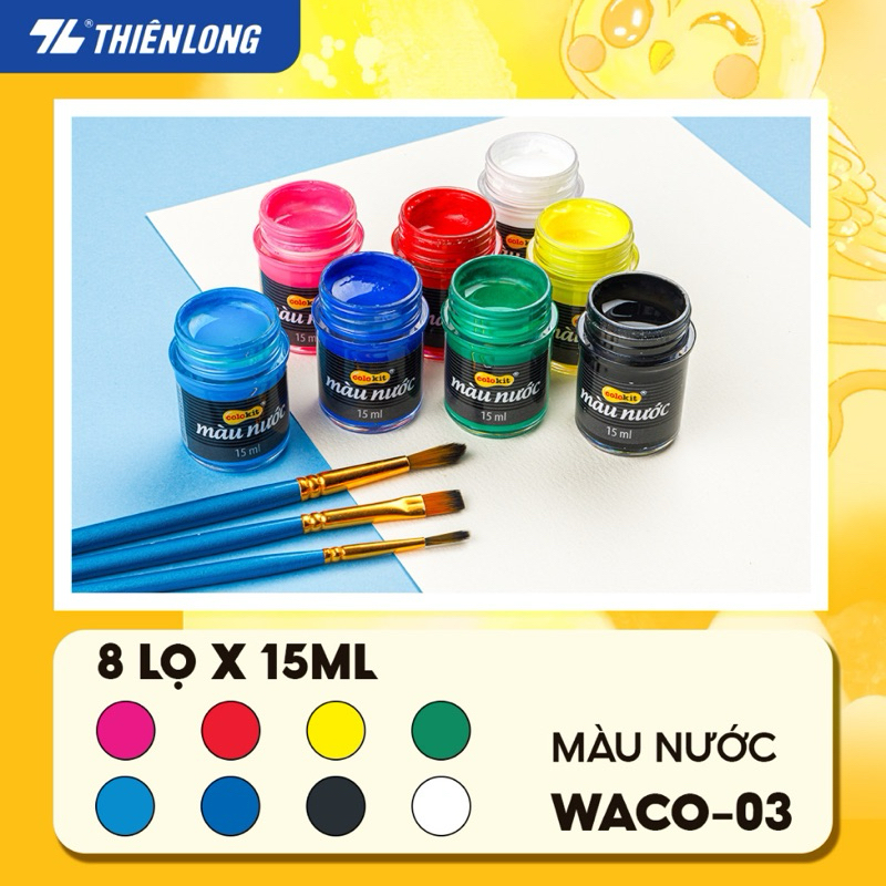 Màu Nước Thiên Long 8 màu WACO-C03 | Shopee Việt Nam