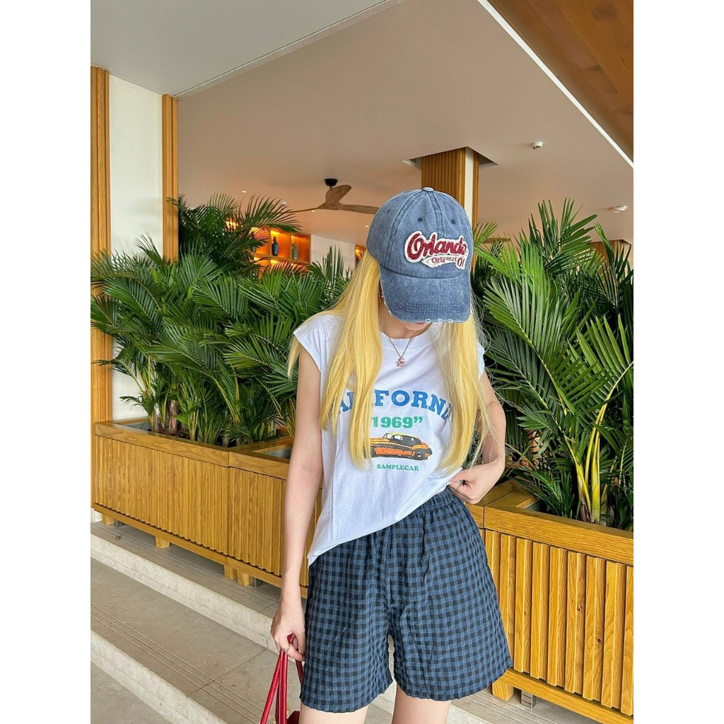 Sét đồ nữ mặc nhà, mặc đi chơi siêu xinh cá tính JULY, đồ bộ đùi áo sát nách chất thun gân, Cotton, thun nỉ