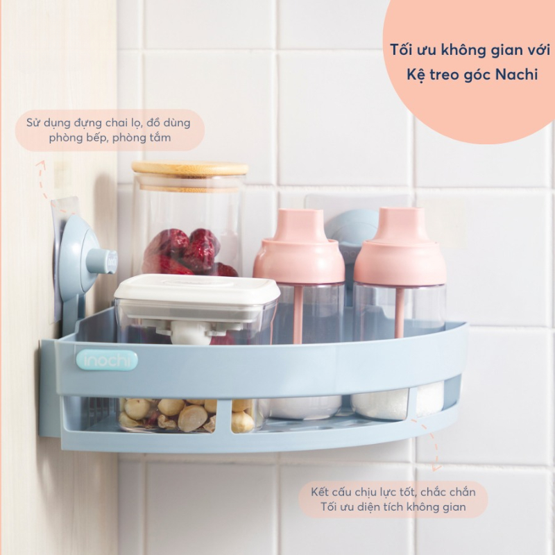 Kệ treo góc, kệ treo tường nhà tắm đa năng (tiêu chuẩn Nhật Bản) - CHÍNH HÃNG INOCHI