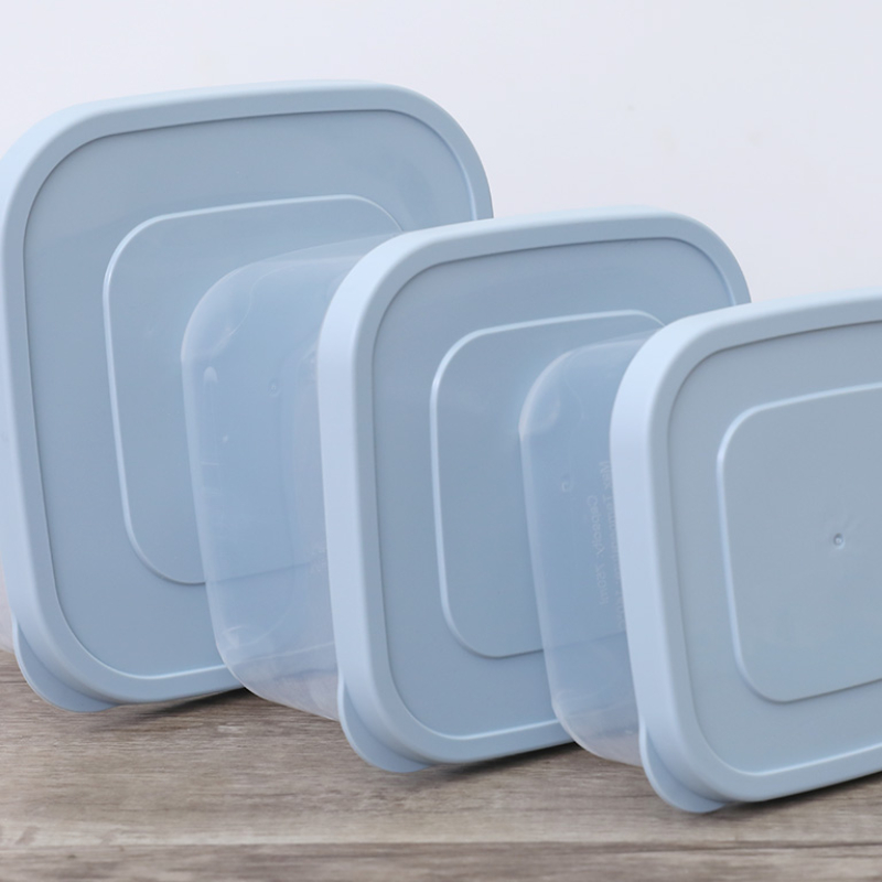 Bộ 3 hộp nhựa vuông cao cấp đựng thực phẩm INOCHI size 750-1500-2500ml