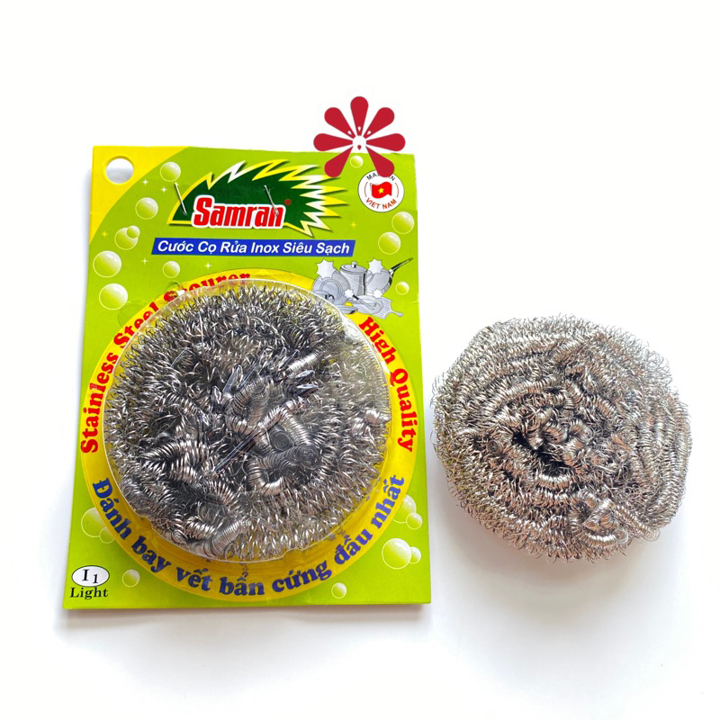 Miếng Cước Cọ Rửa Inox Samran Chính Hãng Siêu Bền Sạch | Shopee Việt Nam