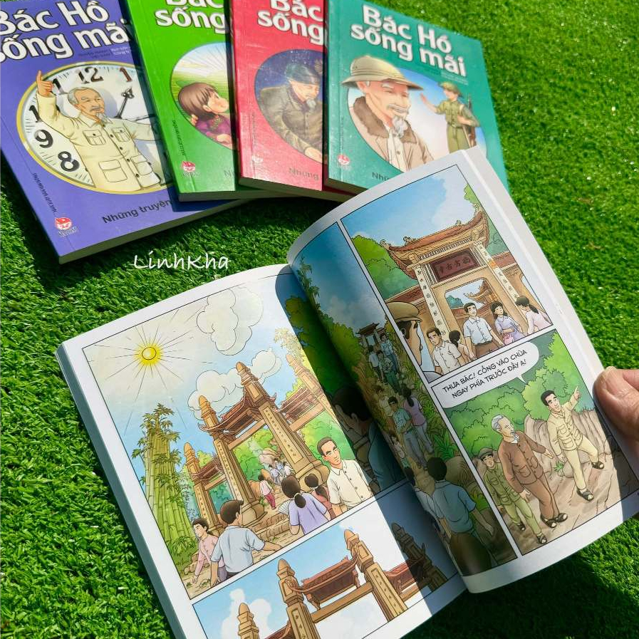 Ảnh Sách - Truyện tranh màu Bác Hồ Sống Mãi - Những chuyện hay về Bác (Lẻ Chủ Đề Và Trọn Bộ 5 cuốn) Kim Đồng 2