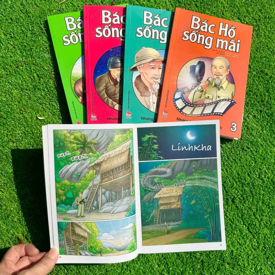 Ảnh Sách - Truyện tranh màu Bác Hồ Sống Mãi - Những chuyện hay về Bác (Lẻ Chủ Đề Và Trọn Bộ 5 cuốn) Kim Đồng 3
