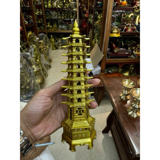Tháp Văn Xương Bằng Đồng Vàng Vật phẩm phong thuỷ bằng đồng