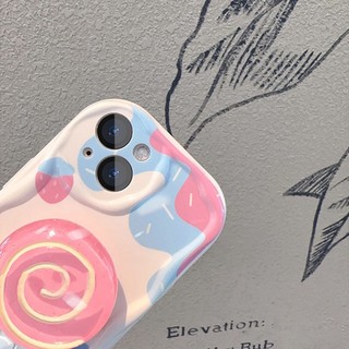 Ốp lưng iphone cạnh sóng nổi Sweet giá đỡ kẹo mút 6/7/8/plus/x/xr/xs/11/12/13/14/15/16/pro max - xx2156