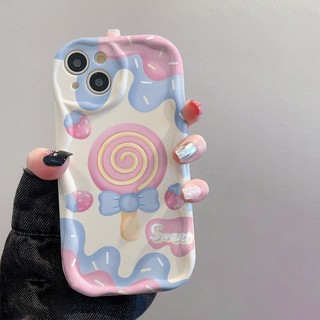 Ốp lưng iphone cạnh sóng nổi Sweet giá đỡ kẹo mút 6/7/8/plus/x/xr/xs/11/12/13/14/15/16/pro max - xx2156