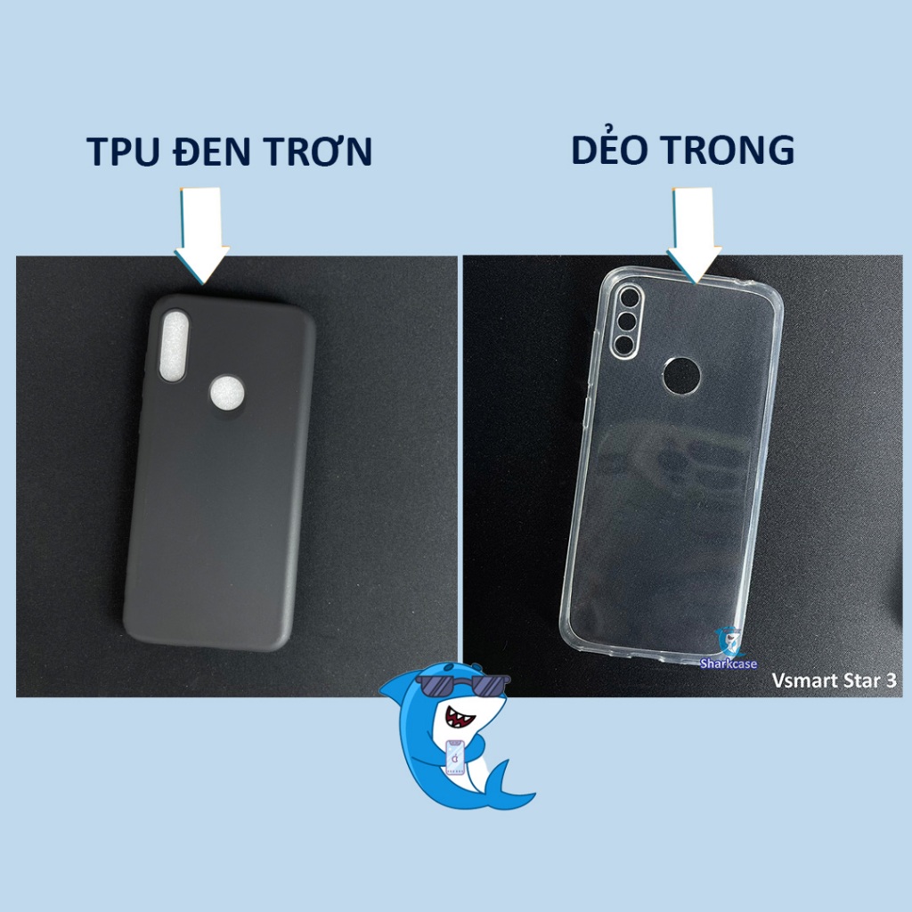 Ốp lưng Vsmart Star 3 / 4 nhựa dẻo silicon bảo vệ điện thoại toàn diện chống xước va đập