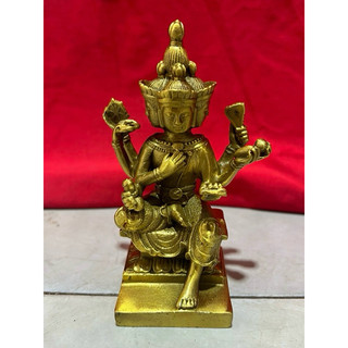 Phật Tứ Diện bằng đồng cao 16cm vật phẩm phong thuỷ tâm linh