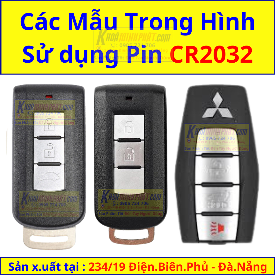 Pin chìa khóa smartkey ô tô Mitsubishi Xpander Outlander Attrage Triton ...