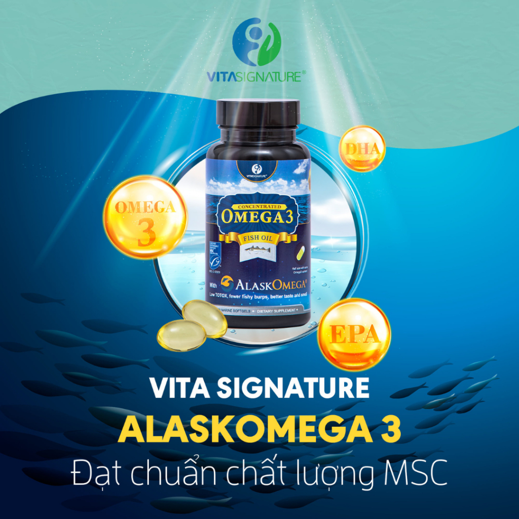 Viên Uống Dầu Cá Omega 3 Nhập Khẩu Chính Hãng Từ Đức AlaskOmega, Phát ...