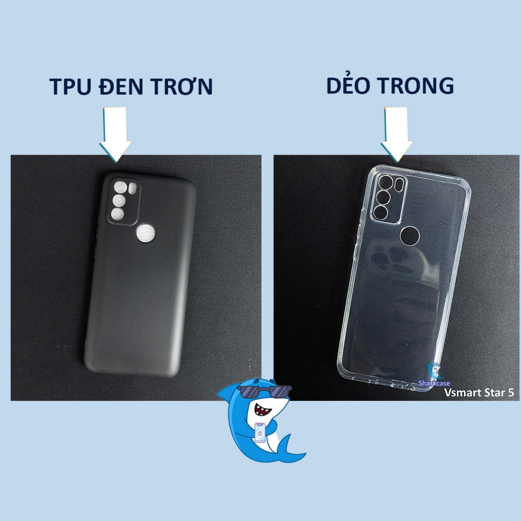 Ốp lưng Vsmart Star 5 nhựa dẻo silicon bảo vệ điện thoại toàn diện chống xước va đập