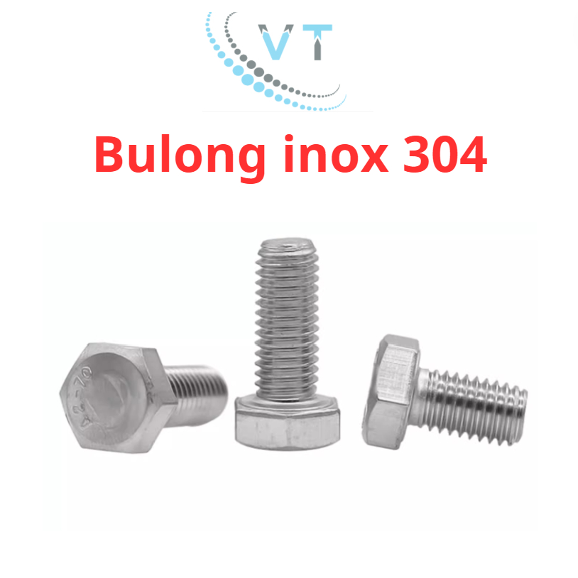 Bulong inox lục giác ngoài 304 M18 (30mm - 150mm) (số lượng 1 con)