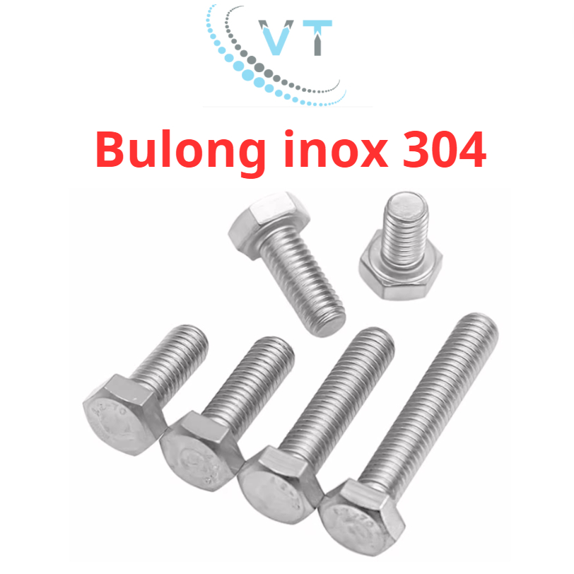 Bulong inox lục giác ngoài 304 M18 (30mm - 150mm) (số lượng 1 con)