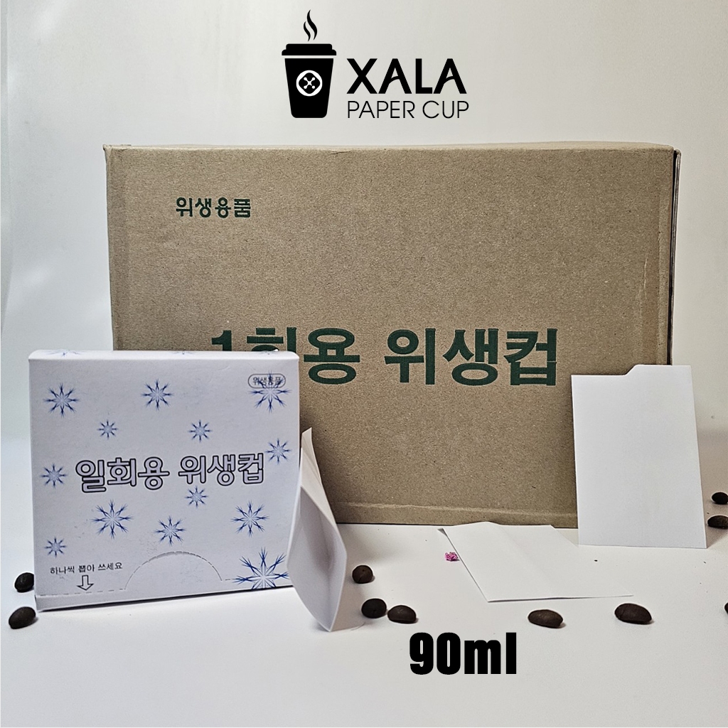 1 thùng 4000 túi giấy uống nước 90ml dùng 1 lần trong nhà xưởng, phòng sạch