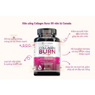 Viên uống giảm cân trắng da Collagen Burn 90 viên từ Canada