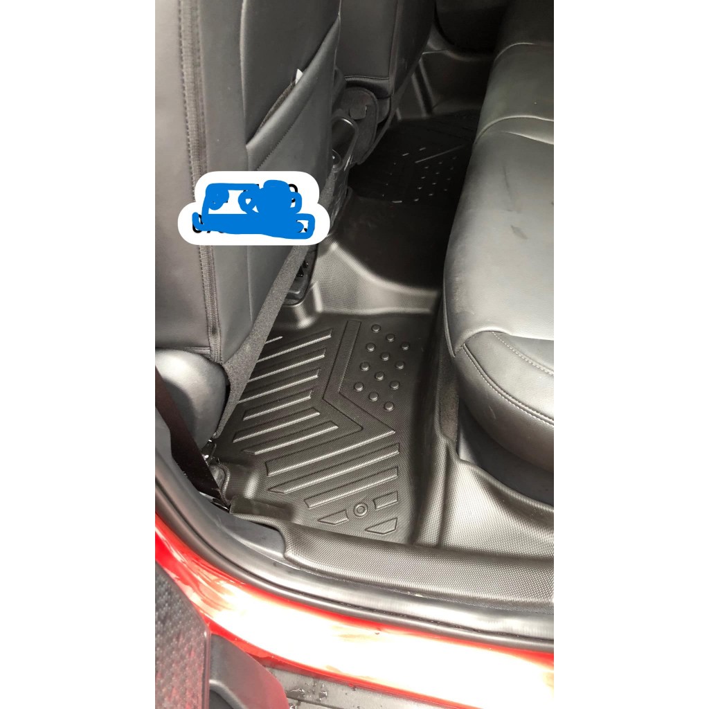 Thảm lót sàn ô tô Hyundai Creta 2021-2024, Thảm nhựa TPE 5D đúc nguyên khối theo xe. Bộ 3 miếng