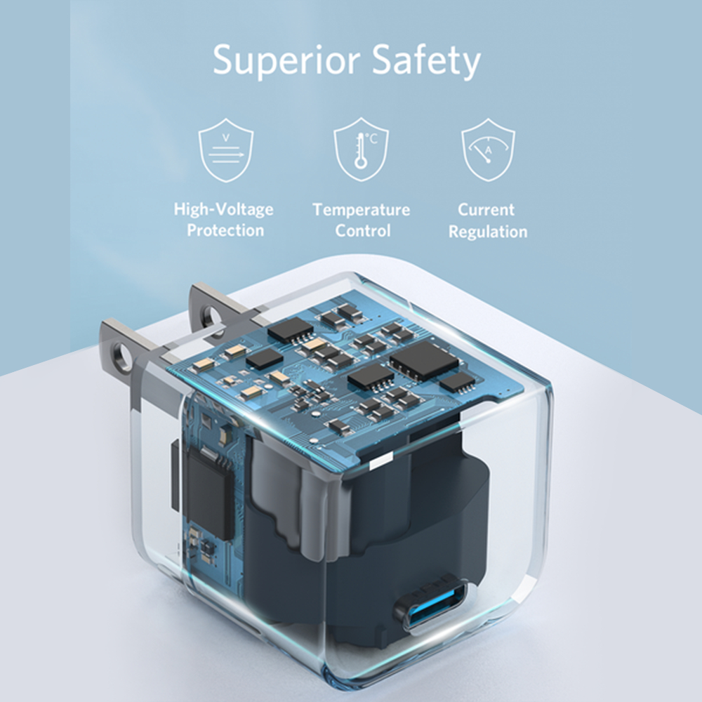 Ảnh Sạc Nhanh Anker 312 PowerPort III PD Cube 1 cổng USB-C Công Suất 20W - A2149 3