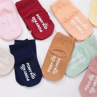 Set 2 đôi tất chống trượt cổ cao Pony Kid cho bé từ 6 tháng tới 4 tuổi