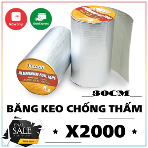 Cuộn 5 Mét Băng Keo Bê Tông Nhật Bản x2000 Chống Thấm 30cm Hiệu Quả Mái Tôn Trần Nhà Ống Nước