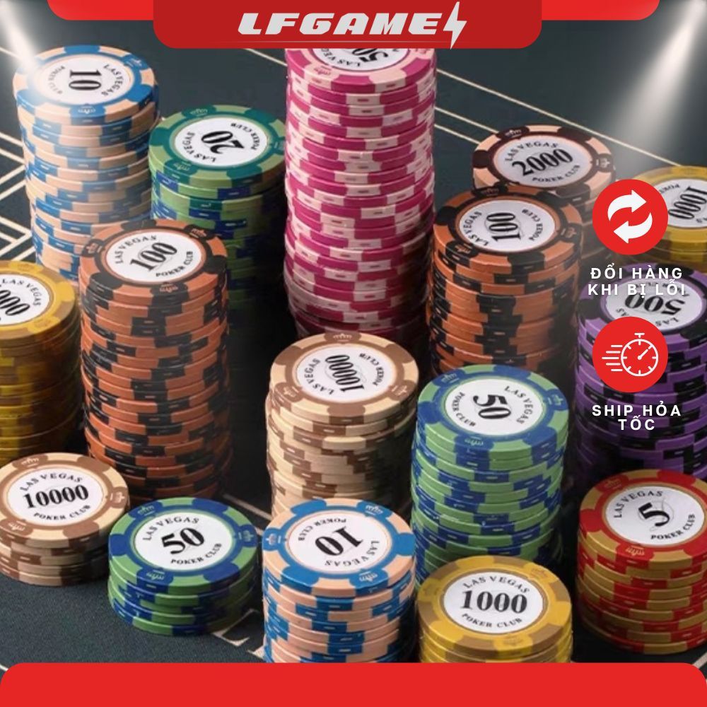 Chip poker có số ( phỉnh poker ) dòng Vương niệm MONTE CARLOloại cao